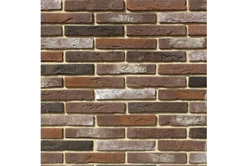 Рядовая плитка White Hills Остия брик 384-60 с расшивкой 1
