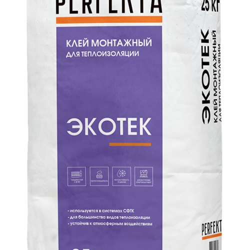 Клей монтажный для теплоизоляции Экотек