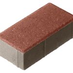 Тротуарная плитка Брусчатка 200x100x80 Стандарт Красный