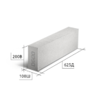Блок D600 B3,5 F100 625х100х200 газобетонный перегородочный — изображение 2