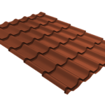 Металлочерепица Классик ("Classic") v02 0,5 Velur X RAL 8004 терракота