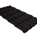 Металлочерепица "Квинта плюс" ("Kvinta plus") 0,5 PurPro Matt 275 RAL 9005 черный