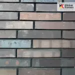 Клинкерный кирпич Laterem Antique №77 Тёмно-коричнево-чёрный металлик 290x85x50 мм