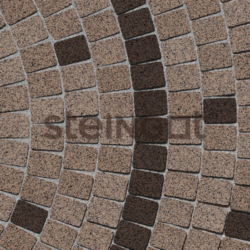 Тротуарная плитка Steingot Granit Premium Классика Арко Bruno, микс размеров