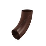 Колено сливное Aquasystem D100 мм, GreenCoat Pural BT matt, RAL 8017 (коричневый)