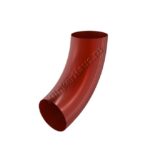 Колено трубы Aquasystem D100 мм, GreenCoat Pural BT, RR 29 (красный)