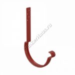 Крюк крепления желоба длинный (14 см) Aquasystem D125 мм, GreenCoat Pural BT, RR 29 (красный)