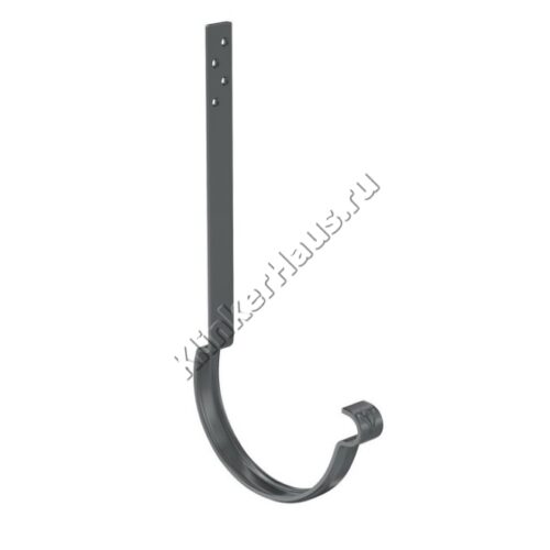 Крюк крепления желоба удлиненный (22 см) Aquasystem D150 мм, GreenCoat Pural BT, RR 23 (серый)