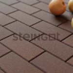 Тротуарная плитка Steingot Прямоугольник Темно-коричневый 60 (верхний прокрас, минифаска), 200x100x60