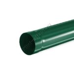 Труба водосточная 1м Aquasystem D100 мм, GreenCoat Pural BT, RAL 6005 (зеленый)