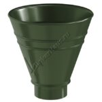 Воронка водосборная круглая Aquasystem D100 мм, GreenCoat Pural BT, RR 11 (зеленый)