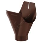 Воронка желоба Aquasystem D125 мм, GreenCoat Pural BT, RAL 8017 (коричневый)