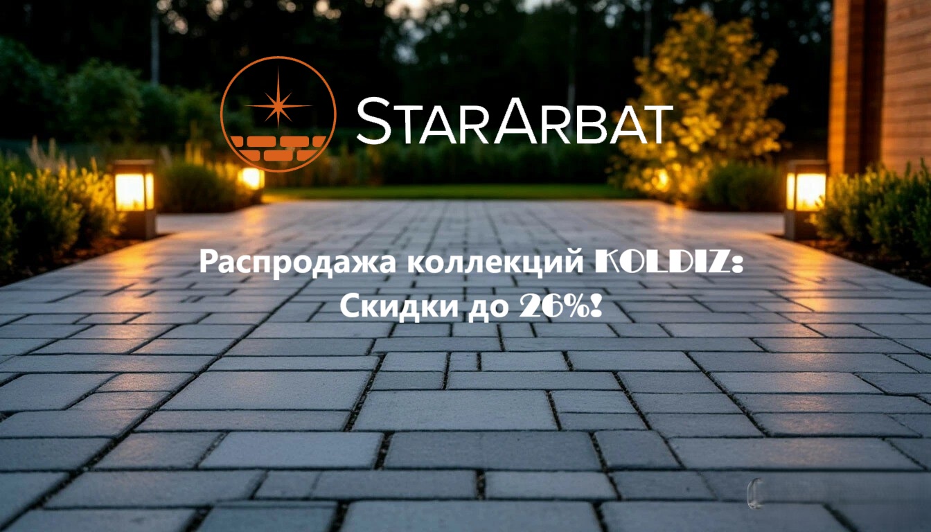 Ликвидация складских остатков тротуарной плитки прошлого и начала этого года на StarArbat.ru
